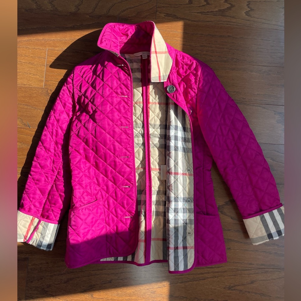 Burberry Britt Fushia Quilted Jacket